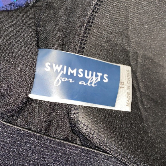 Swimsuits for All plus size 18 swimsuit tropical floral print - Picture 7 of 8